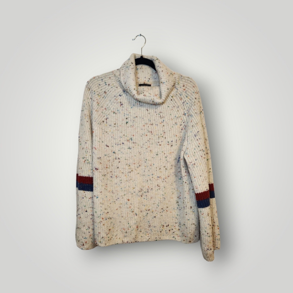 Roolee Cream Speckled cowl-neck Sweater size 2x pullover